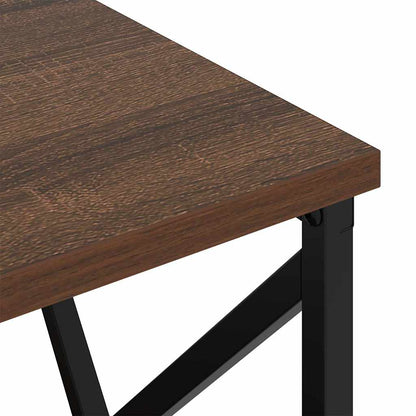 Nachttisch mit Ladestation 2 pcs Braune Eiche Holzwerkstoff