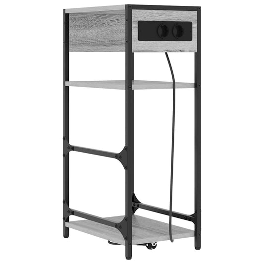 Nachttisch Grau Sonoma 40 x 27 x 76 cm Holzwerkstoff