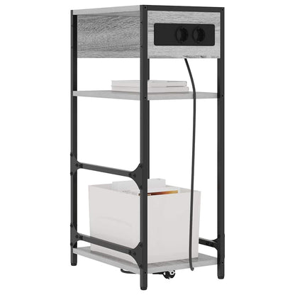 Nachttisch Grau Sonoma 40 x 27 x 76 cm Holzwerkstoff