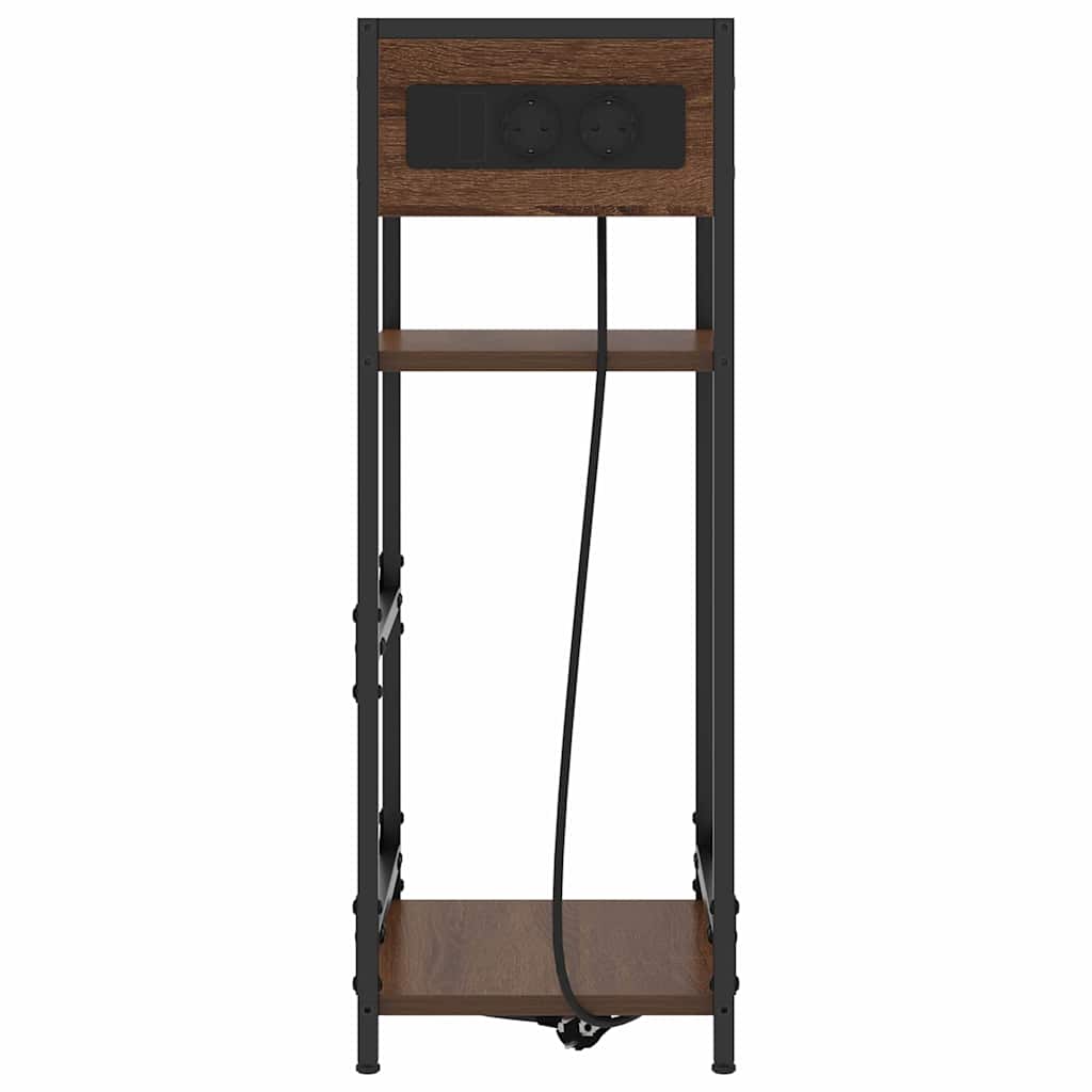 Nachttisch Braune Eiche 40 x 27 x 76 cm Holzwerkstoff