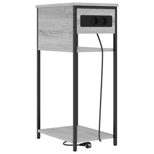 Nachttisch Grau Sonoma 28,1 x 40,9 x 75 cm Holzwerkstoff