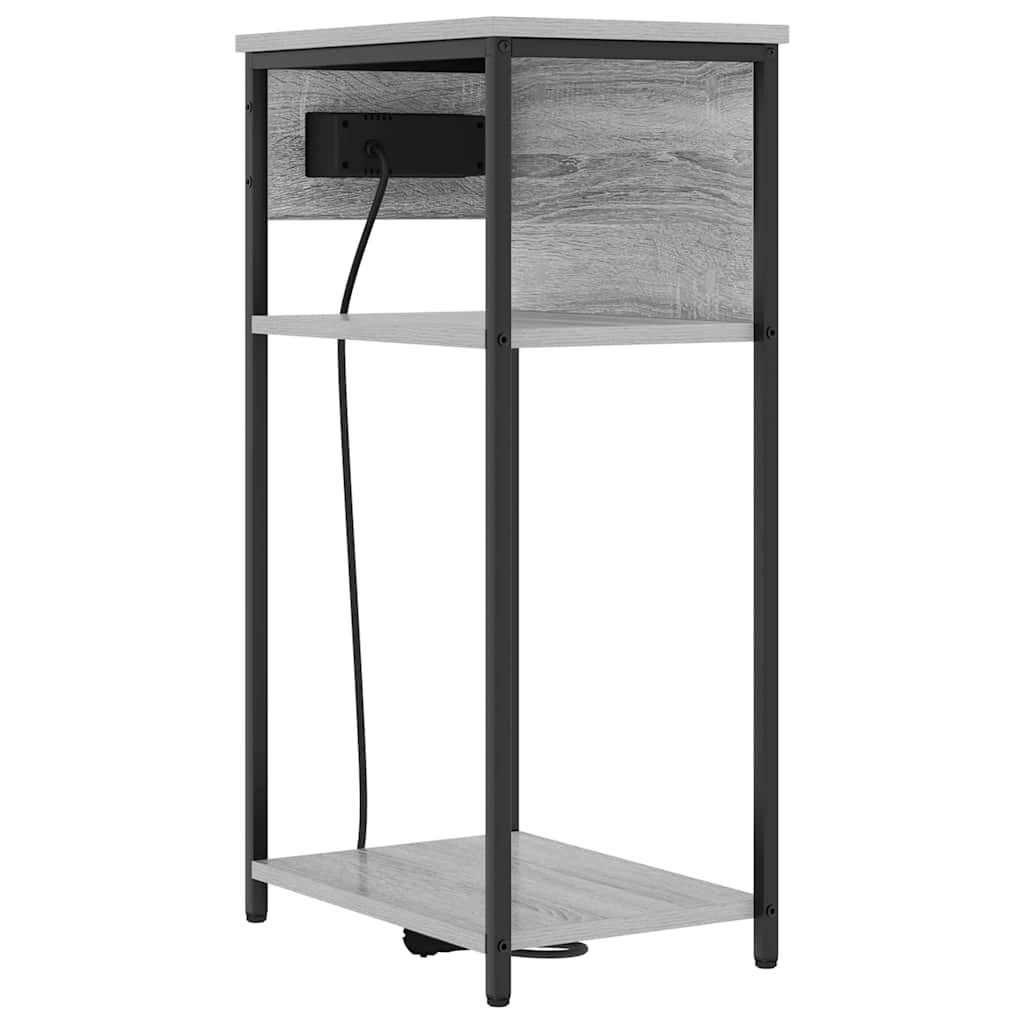 Nachttisch Grau Sonoma 28,1 x 40,9 x 75 cm Holzwerkstoff