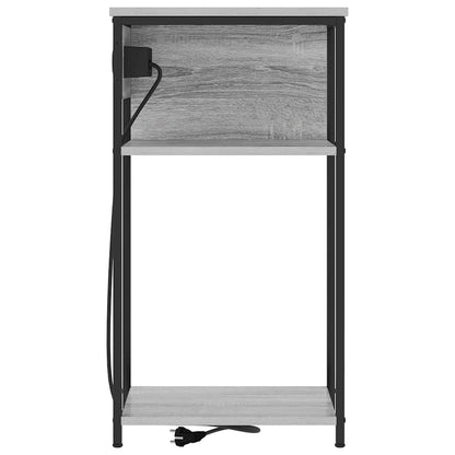 Nachttisch Grau Sonoma 28,1 x 40,9 x 75 cm Holzwerkstoff