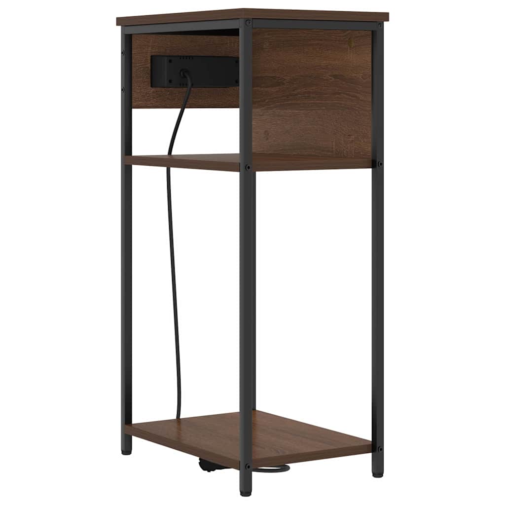 Nachttisch Braune Eiche 41 x 28 x 76 cm Holzwerkstoff