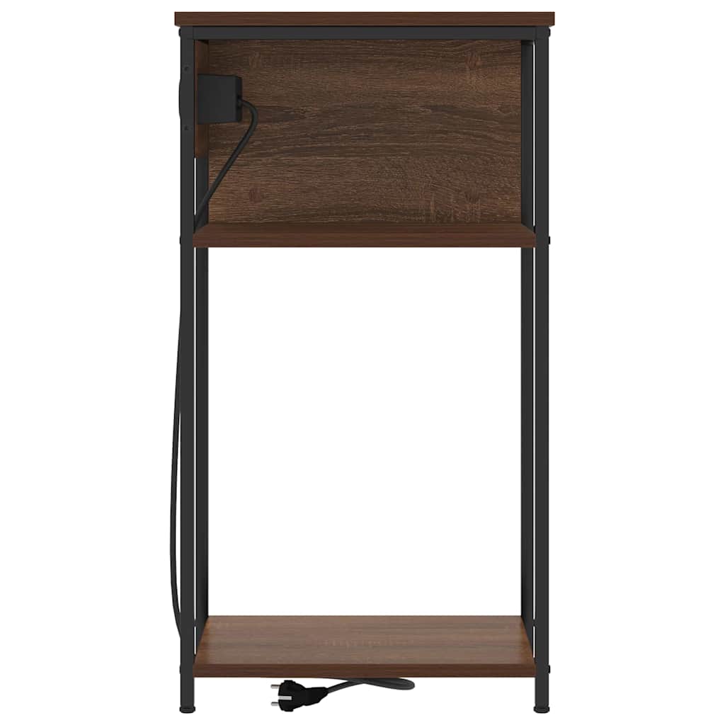 Nachttisch Braune Eiche 41 x 28 x 76 cm Holzwerkstoff
