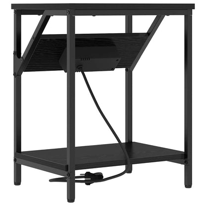 Nachttisch 2 pcs Schwarze Eiche 38 x 30 x 48 cm Holzwerkstoff