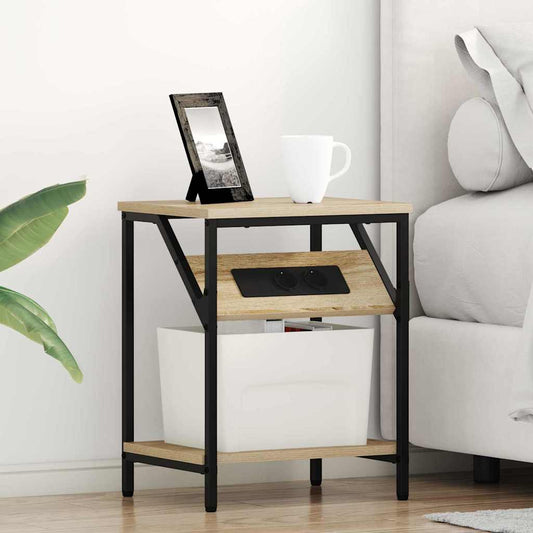 Nachttisch 2 pcs Sonoma Eiche 38 x 30 x 48 cm Holzwerkstoff