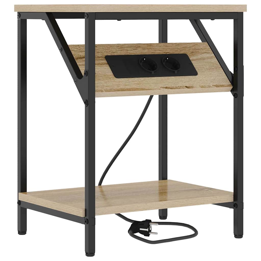 Nachttisch 2 pcs Sonoma Eiche 38 x 30 x 48 cm Holzwerkstoff