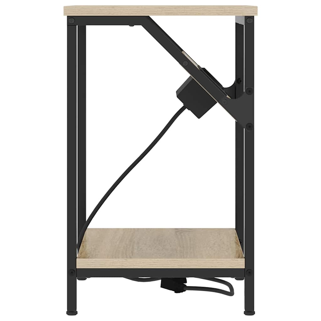 Nachttisch 2 pcs Sonoma Eiche 38 x 30 x 48 cm Holzwerkstoff