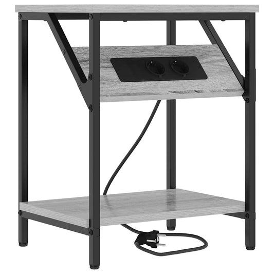 Nachttisch Grau Sonoma 38 x 30 x 48 cm Holzwerkstoff