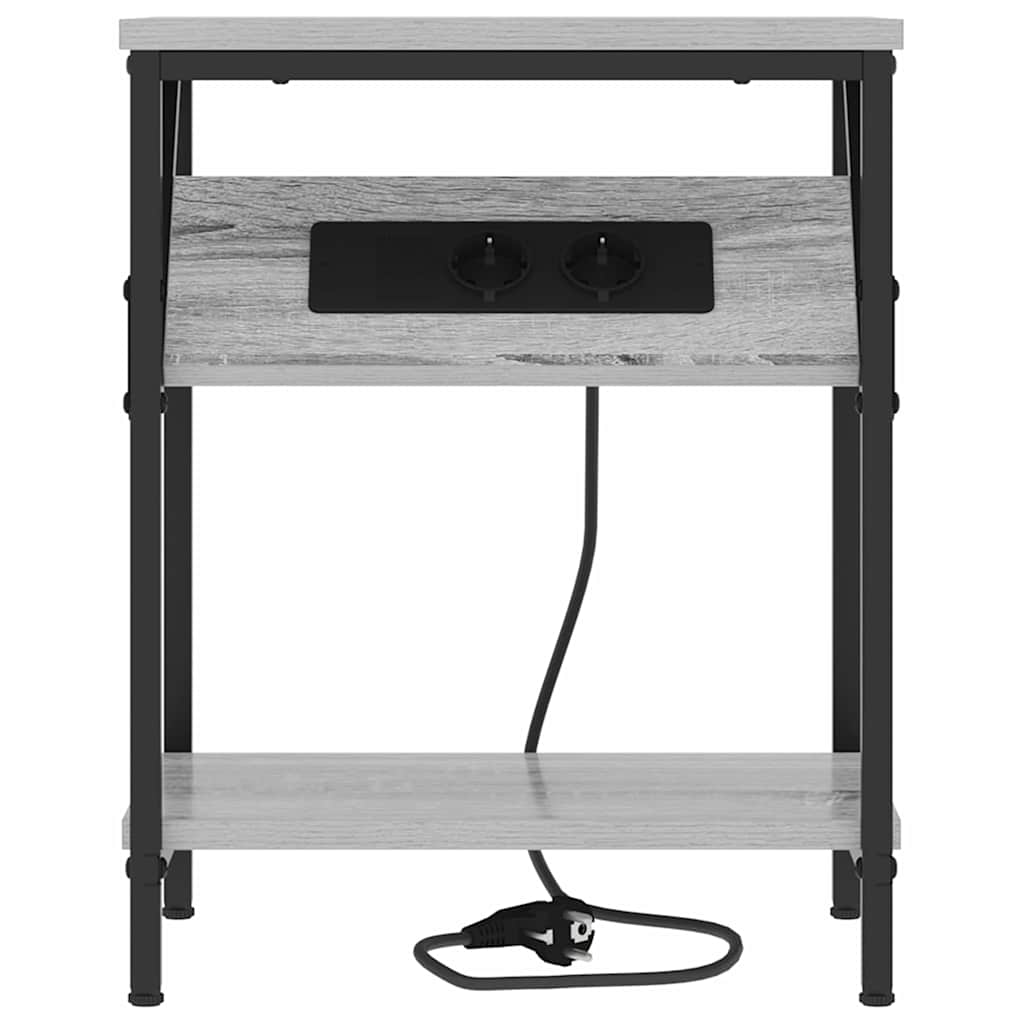 Nachttisch Grau Sonoma 38 x 30 x 48 cm Holzwerkstoff