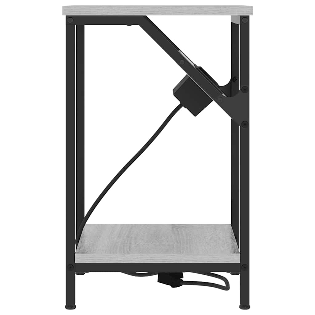 Nachttisch Grau Sonoma 38 x 30 x 48 cm Holzwerkstoff