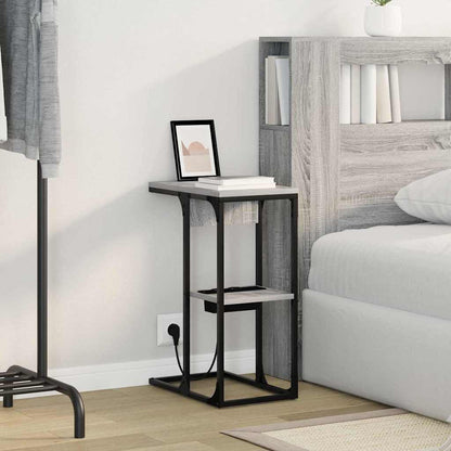 Nachttisch Grau sonoma 41,5 x 26 x 60,5 cm Holzwerkstoff