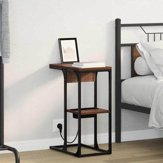 Nachttisch Braun Eiche 41,5 x 26 x 60,5 cm Holzwerkstoff