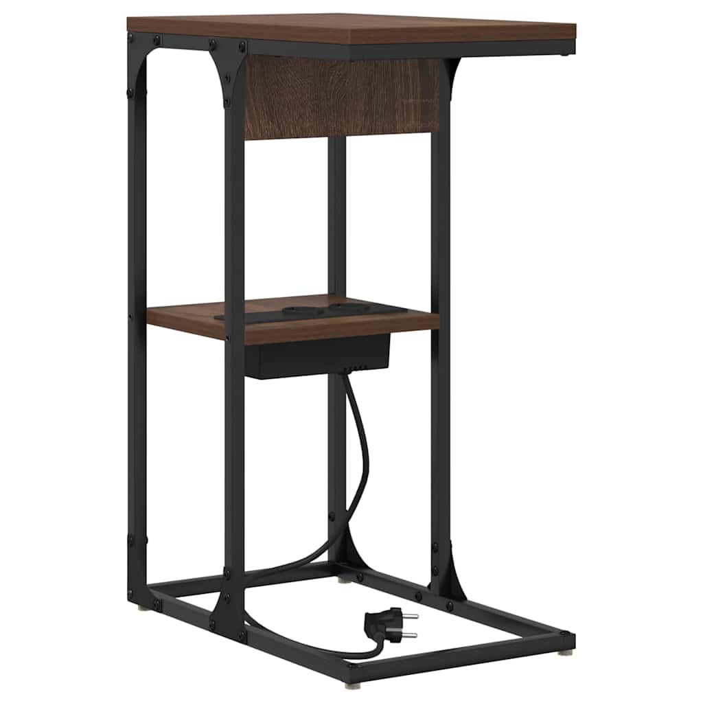 Nachttisch Braun Eiche 41,5 x 26 x 60,5 cm Holzwerkstoff