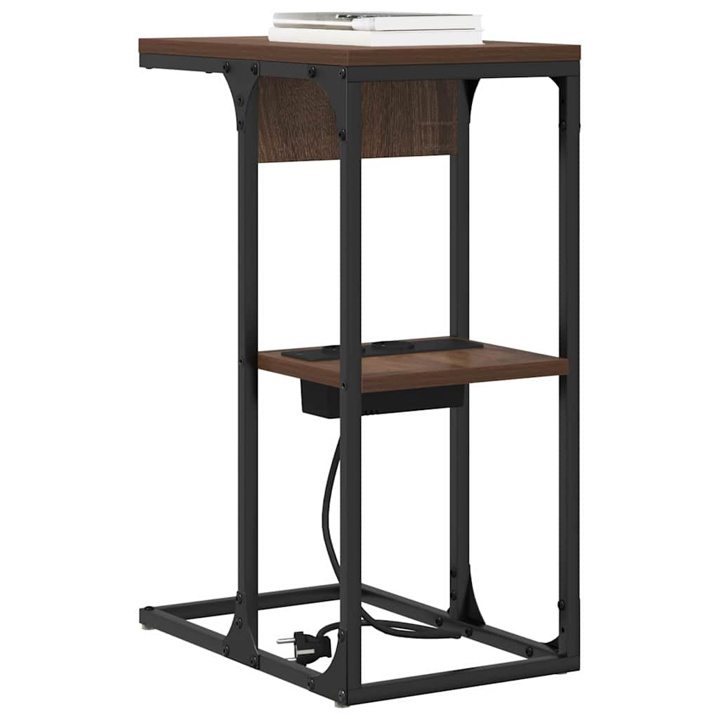 Nachttisch Braun Eiche 41,5 x 26 x 60,5 cm Holzwerkstoff
