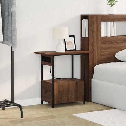 Nachttisch Braune Eiche 60 x 30 x 61 cm Holzwerkstoff