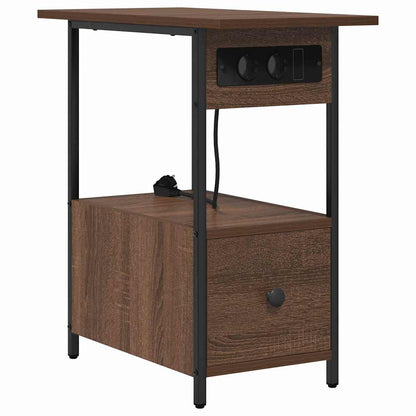 Nachttisch Braune Eiche 60 x 30 x 61 cm Holzwerkstoff