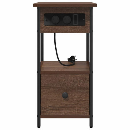 Nachttisch Braune Eiche 60 x 30 x 61 cm Holzwerkstoff