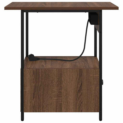 Nachttisch Braune Eiche 60 x 30 x 61 cm Holzwerkstoff