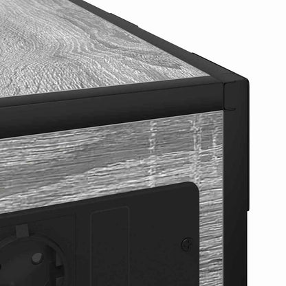 Nachttisch Grau Sonoma 41,5 x 26 x 60,5 cm Holzwerkstoff