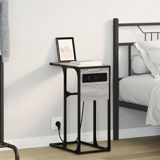 Nachttisch Grau Sonoma 41,5 x 26 x 60,5 cm Holzwerkstoff