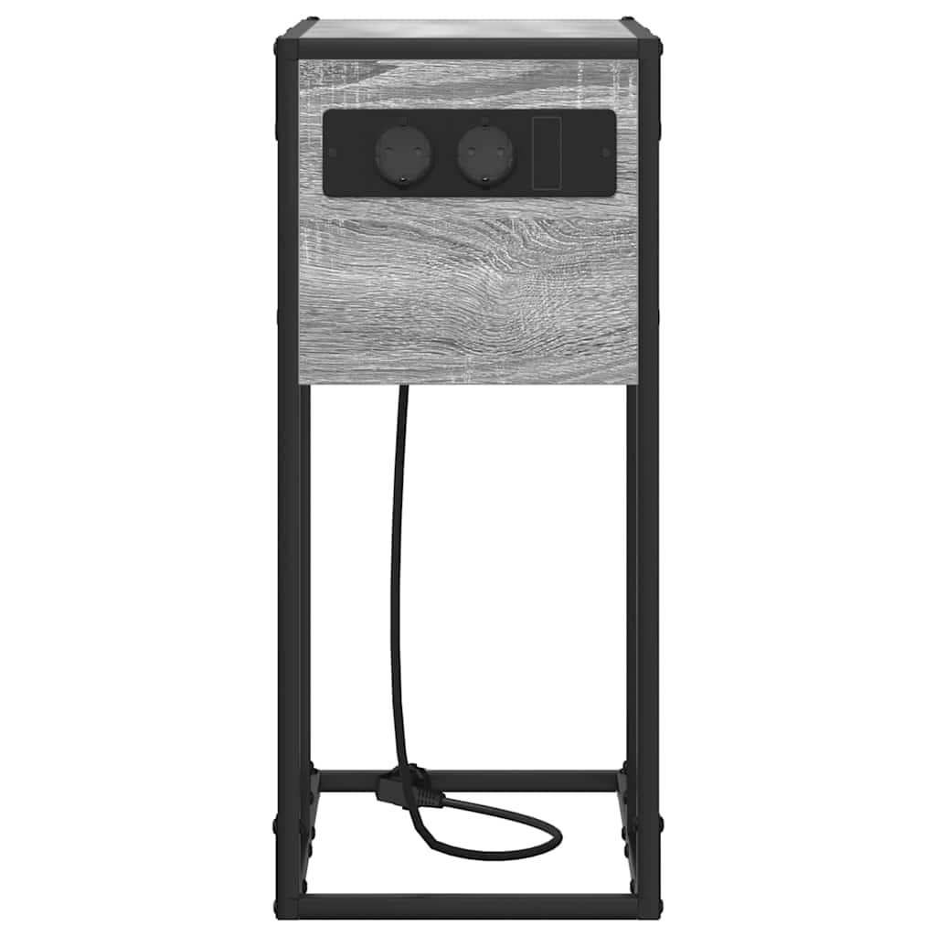 Nachttisch Grau Sonoma 41,5 x 26 x 60,5 cm Holzwerkstoff