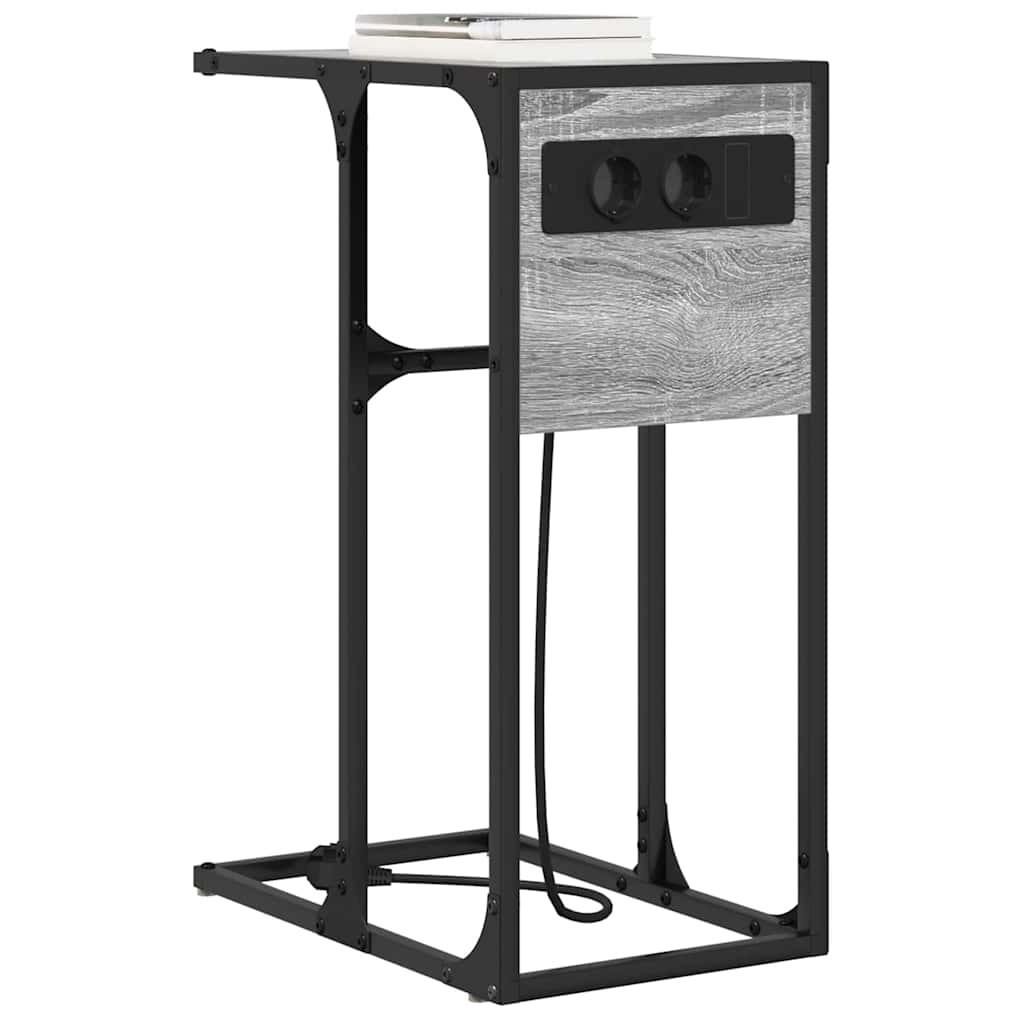 Nachttisch Grau Sonoma 41,5 x 26 x 60,5 cm Holzwerkstoff