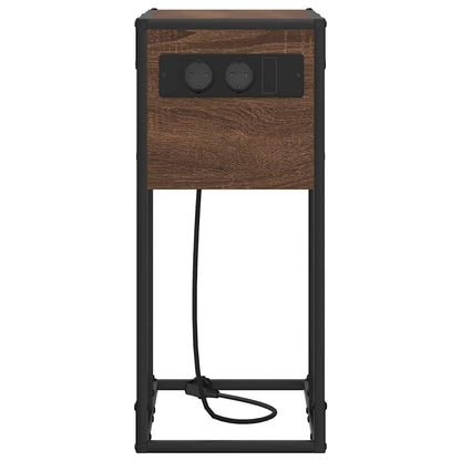 Nachttisch Braune Eiche 41,5 x 26 x 60,5 cm Holzwerkstoff