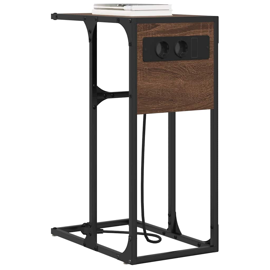Nachttisch Braune Eiche 41,5 x 26 x 60,5 cm Holzwerkstoff