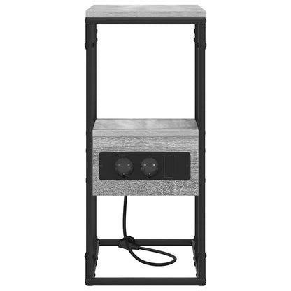 Nachttisch Grau Sonoma 41,5 x 26 x 60,5 cm Holzwerkstoff
