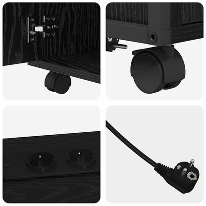 Büroschrank Schwarze Eiche 61 x 46 x 67 cm Holzwerkstoff