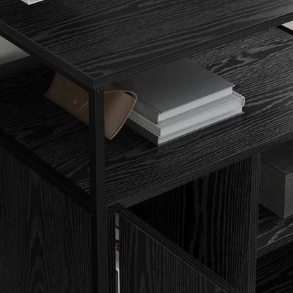 Büroschrank mit Lademöglichkeit Schwarze Eiche 61 x 46 x 67 cm