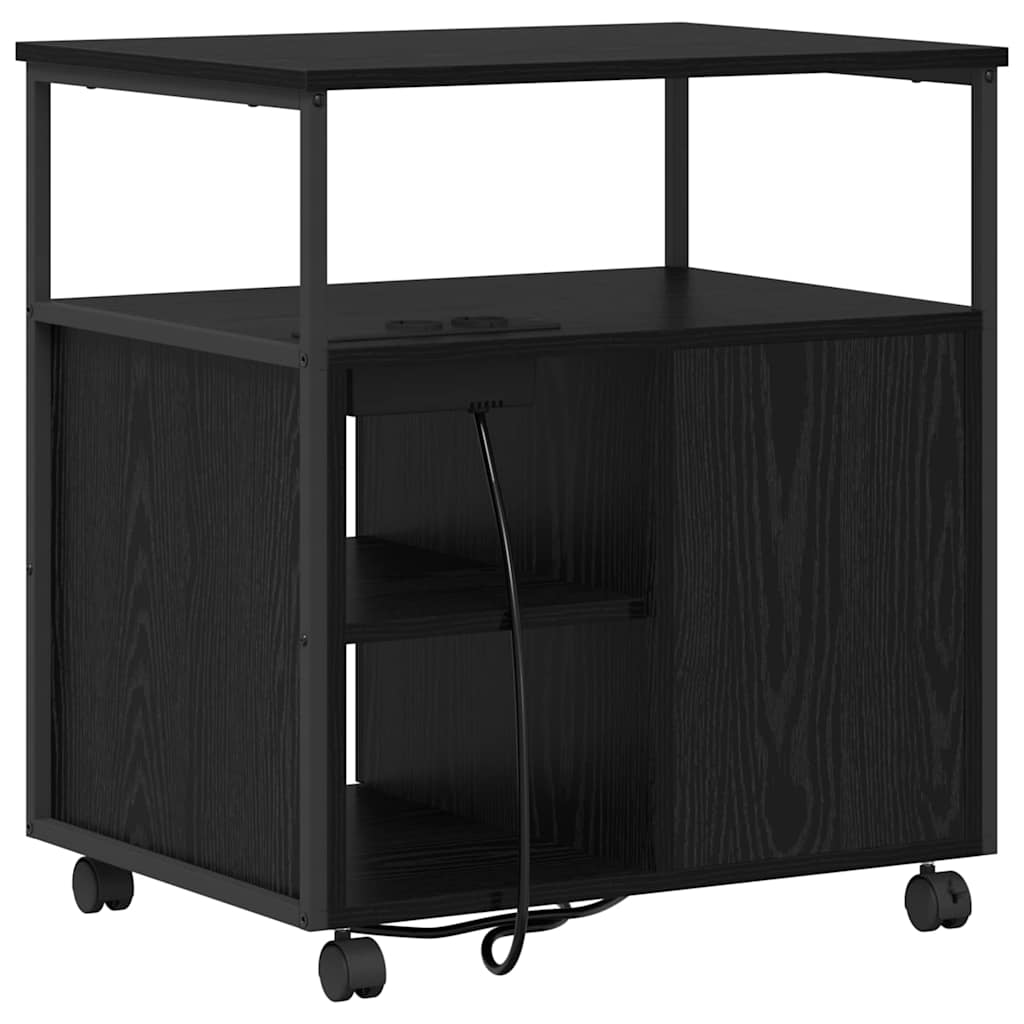 Büroschrank Schwarze Eiche 61 x 46 x 67 cm Holzwerkstoff