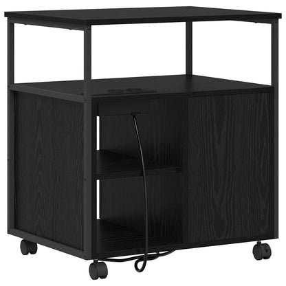 Büroschrank Schwarze Eiche 61 x 46 x 67 cm Holzwerkstoff