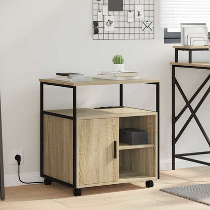 Büroschrank mit Rad Sonoma Eiche 61 x 46 x 67 cm Holzwerkstoff