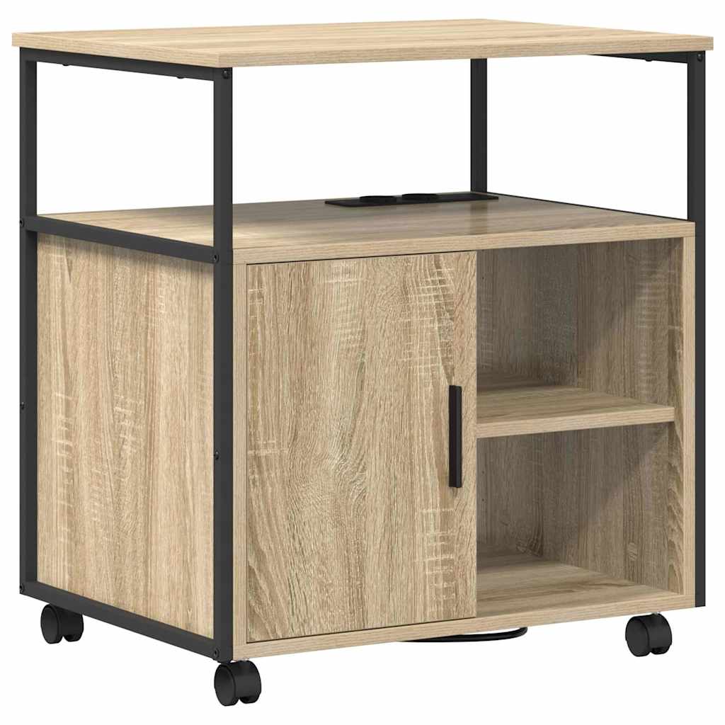 Büroschrank mit Rad Sonoma Eiche 61 x 46 x 67 cm Holzwerkstoff