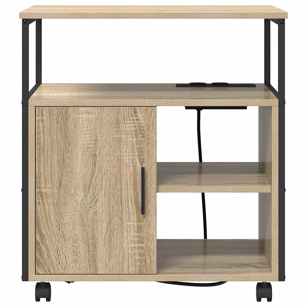 Büroschrank mit Rad Sonoma Eiche 61 x 46 x 67 cm Holzwerkstoff