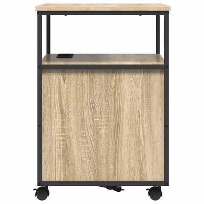 Büroschrank mit Rad Sonoma Eiche 61 x 46 x 67 cm Holzwerkstoff