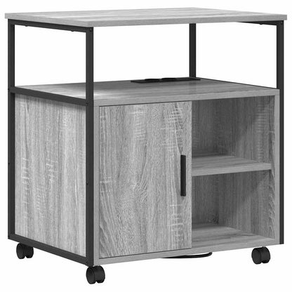 Büroschrank mit Rad Grau Sonoma 61 x 46 x 67 cm Holzwerkstoff