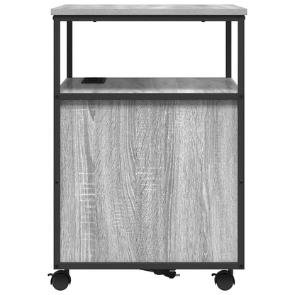 Büroschrank mit Rad Grau Sonoma 61 x 46 x 67 cm Holzwerkstoff