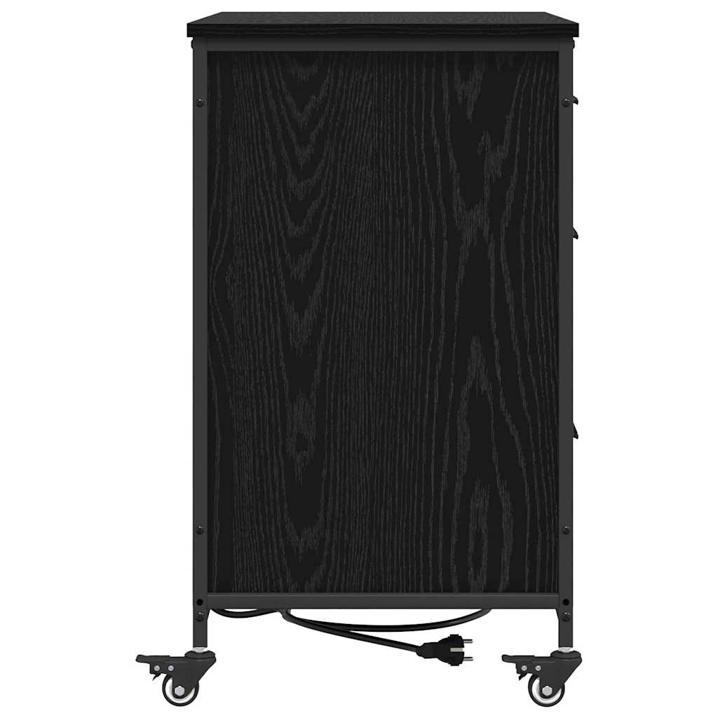 Büroschrank Schwarze Eiche 76 x 41 x 72 cm Holzwerkstoff