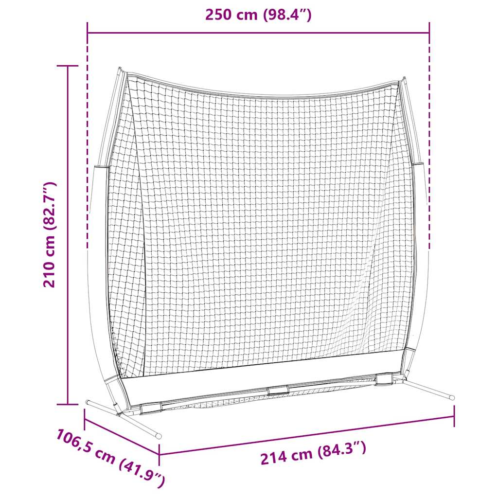 Golf Trainingshilfen Schwarz 213 x 213 cm Polyester