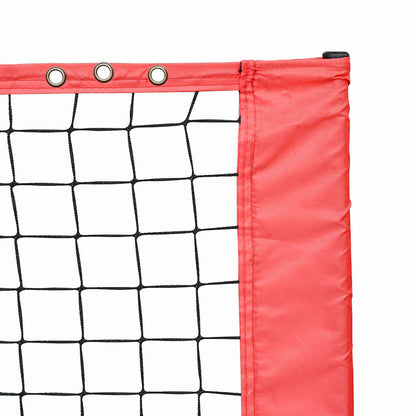 Tennisnetz Falten Schwarz und rot 301 x 90.5 x 87 cm Polyester