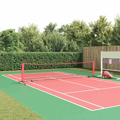 Tennisnetz Falten Schwarz und rot 396 x 92 x 87 cm Polyester