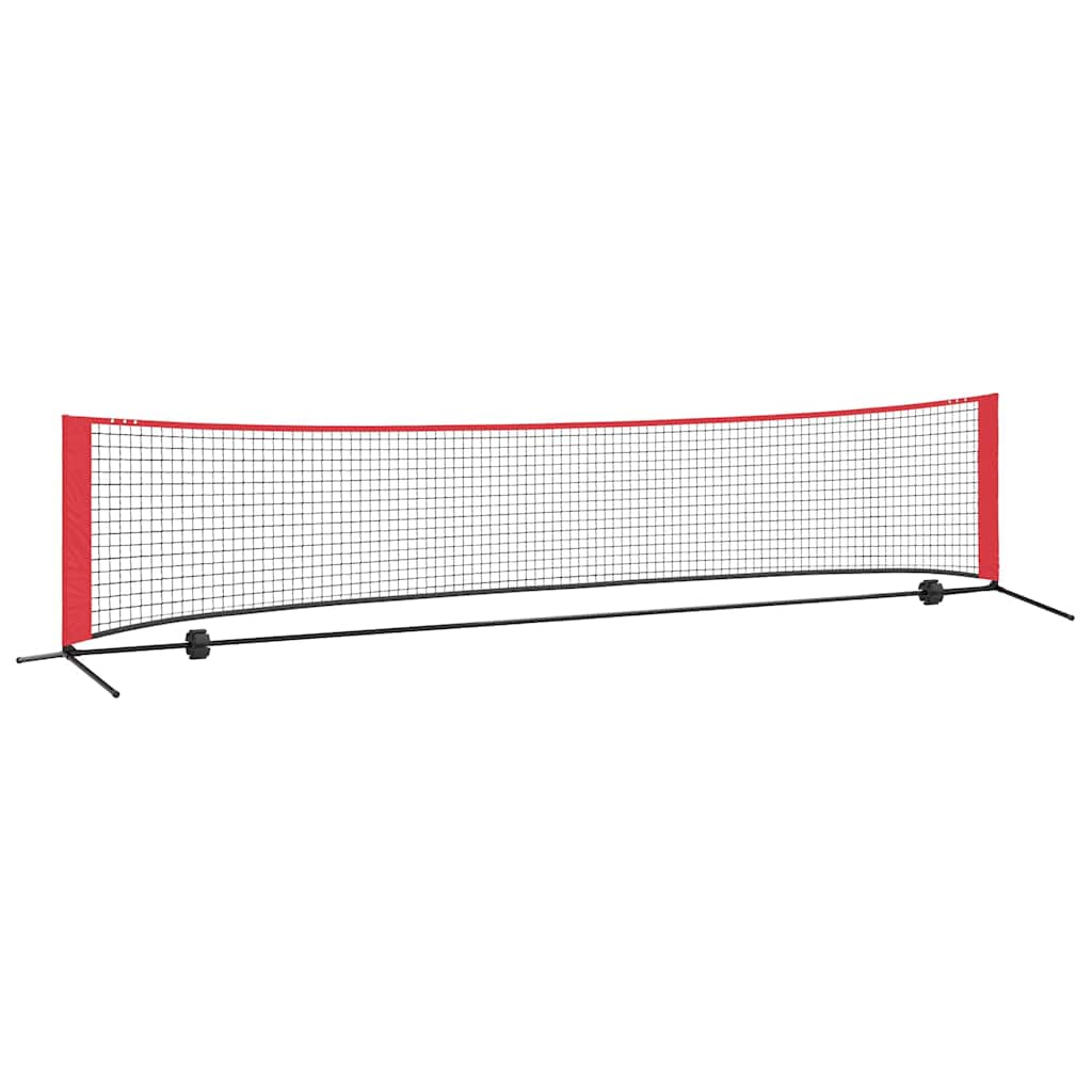Tennisnetz Falten Schwarz und rot 396 x 92 x 87 cm Polyester