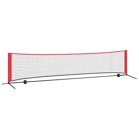 Tennisnetz Falten Schwarz und rot 396 x 92 x 87 cm Polyester