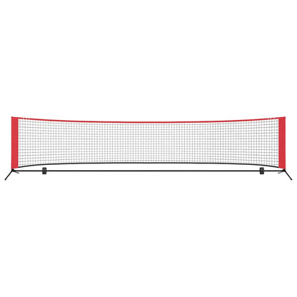 Tennisnetz Falten Schwarz und rot 396 x 92 x 87 cm Polyester
