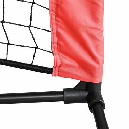 Tennisnetz Falten Schwarz und rot 494.5 x 90 x 87 cm Polyester