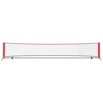 Tennisnetz Falten Schwarz und rot 494.5 x 90 x 87 cm Polyester